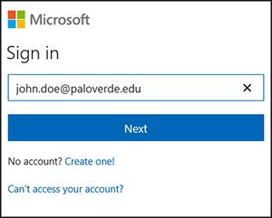 Login to Office 365