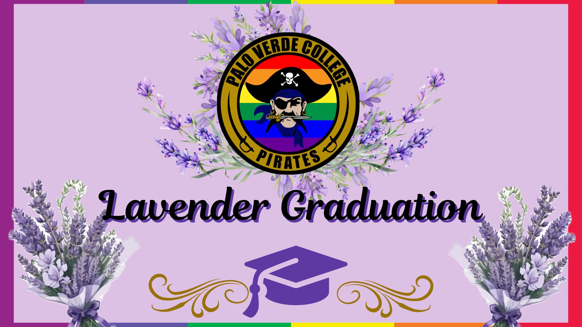 Lavendar Graduation Banner