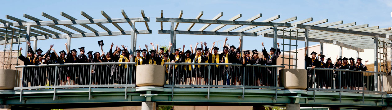 Graduates on Bridge