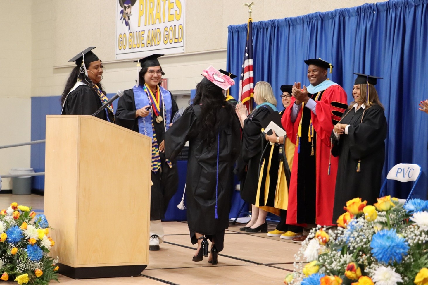 Every step across the stage